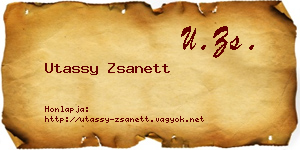 Utassy Zsanett névjegykártya